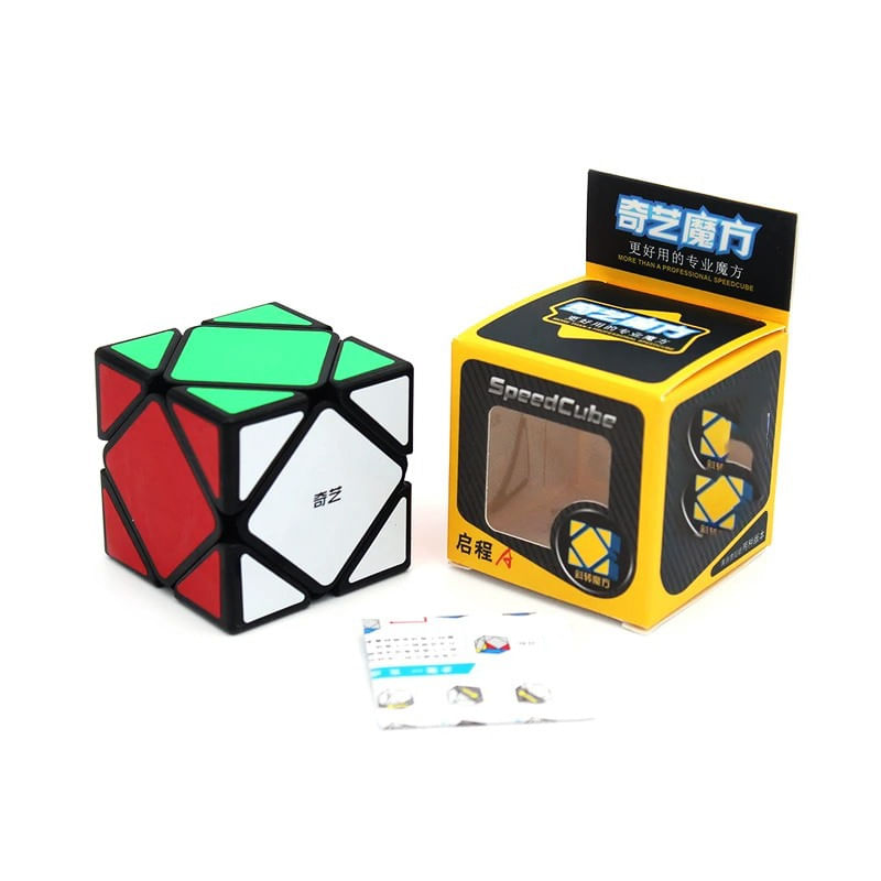 Jucarii, Copii si Bebe - Jucarii si jocuri - Jucarii & jocuri educative - Jocuri de memorie si inteligenta - Cub Magic 3x3x3, QiYi QiCheng A Skewb, SpeedCube, Black, 300CUB-1 - Infinity.ro