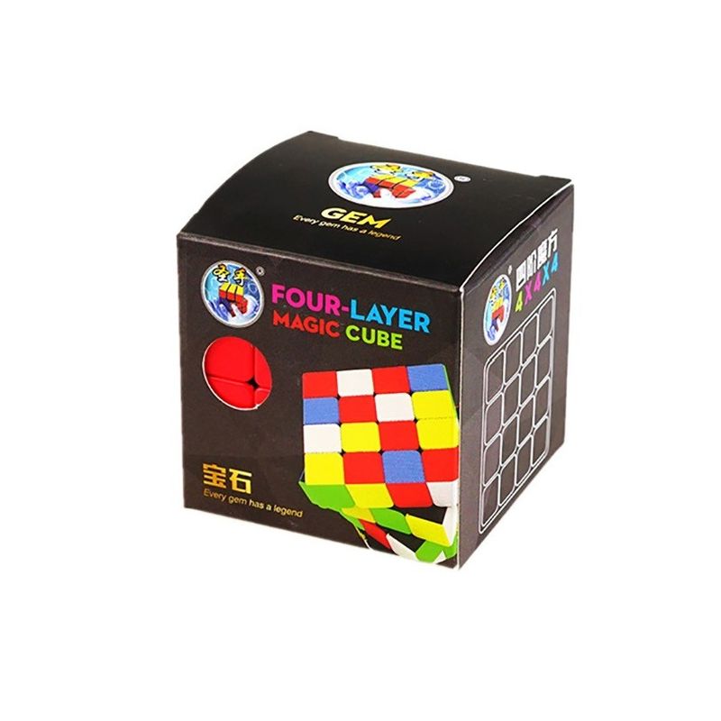 Jucarii, Copii si Bebe - Jucarii si jocuri - Jucarii & jocuri educative - Jocuri de memorie si inteligenta - Cub Magic 4x4x4, ShengShou GEM, Stickerless, 453CUB-1 - Infinity.ro