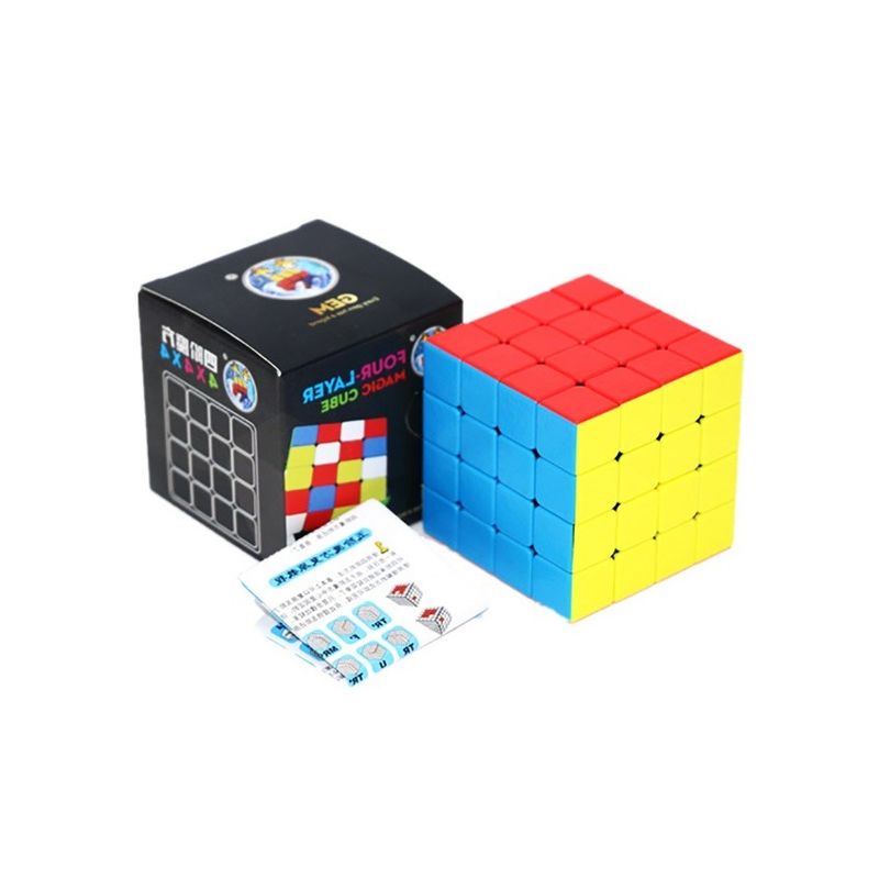 Jucarii, Copii si Bebe - Jucarii si jocuri - Jucarii & jocuri educative - Jocuri de memorie si inteligenta - Cub Magic 4x4x4, ShengShou GEM, Stickerless, 453CUB-1 - Infinity.ro