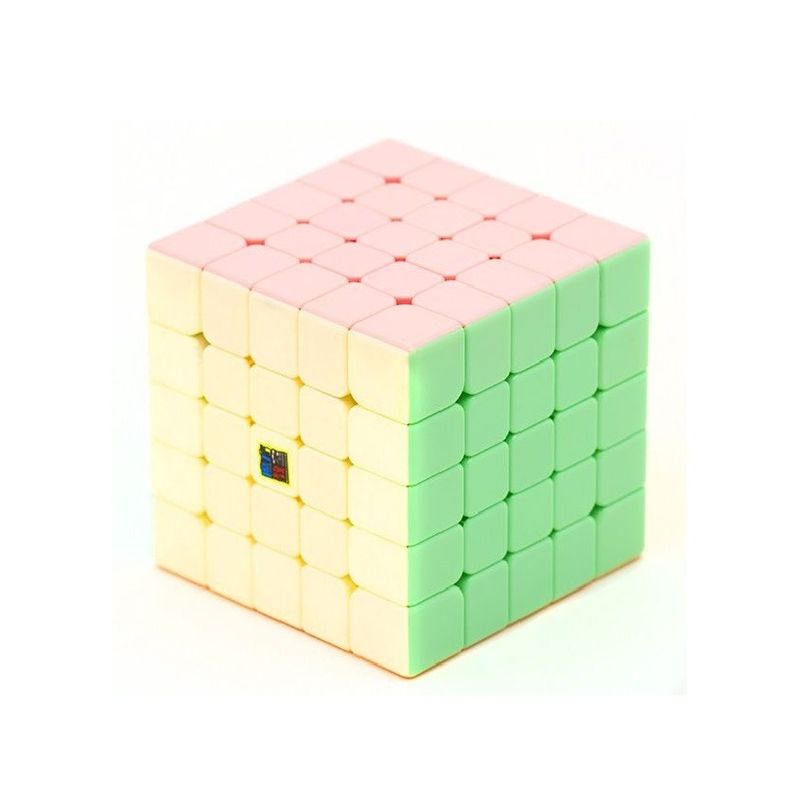 Jucarii, Copii si Bebe - Jucarii si jocuri - Jucarii & jocuri educative - Jocuri de memorie si inteligenta - Cub Magic 5x5x5 Moyu MoFang Meilong, Stickerless macaron, 445CUB-1 - Infinity.ro