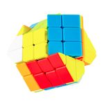 Jucarii, Copii si Bebe - Jucarii si jocuri - Jucarii & jocuri educative - Jocuri de memorie si inteligenta - Cub Magic 4x4x4 FanXin Shift Edge, Stickerless, 205CUB-1 - Infinity.ro