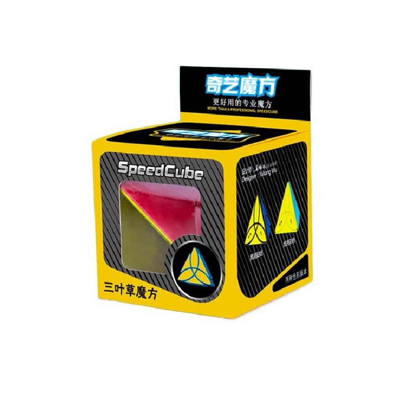 Jucarii, Copii si Bebe - Jucarii si jocuri - Jucarii & jocuri educative - Jocuri de memorie si inteligenta - Cub Magic 3x3x3, QiYi Clover Pyraminx, Stickerless, 369CUB-1 - Infinity.ro