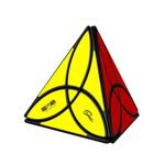Jucarii, Copii si Bebe - Jucarii si jocuri - Jucarii & jocuri educative - Jocuri de memorie si inteligenta - Cub Magic 3x3x3, QiYi Clover Pyraminx, Black, 468CUB-1 - Infinity.ro