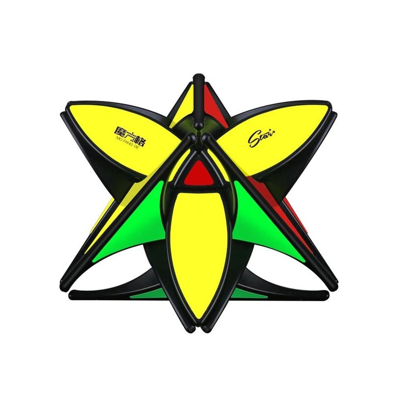 Jucarii, Copii si Bebe - Jucarii si jocuri - Jucarii & jocuri educative - Jocuri de memorie si inteligenta - Cub Magic 3x3x3, QiYi Clover Pyraminx, Black, 468CUB-1 - Infinity.ro