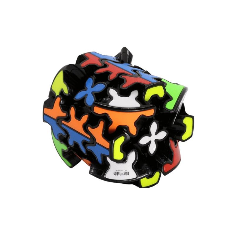 Jucarii, Copii si Bebe - Jucarii si jocuri - Jucarii & jocuri educative - Jocuri de memorie si inteligenta - Cub Magic 3x3x3, QiYi Gear Cylinder SpeedCube, Black, 417CUB-1 - Infinity.ro