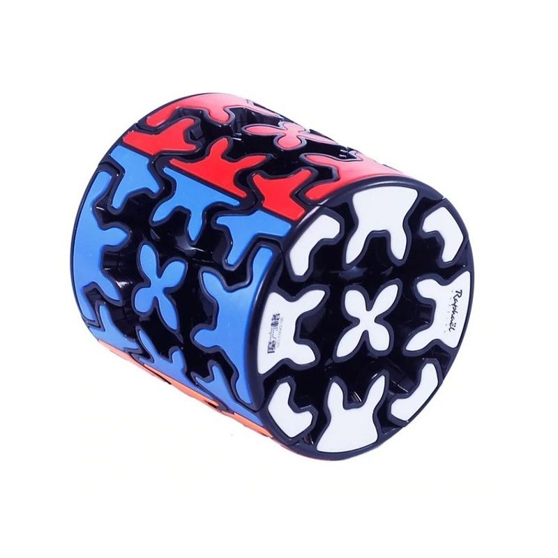 Jucarii, Copii si Bebe - Jucarii si jocuri - Jucarii & jocuri educative - Jocuri de memorie si inteligenta - Cub Magic 3x3x3, QiYi Gear Cylinder SpeedCube, Black, 417CUB-1 - Infinity.ro