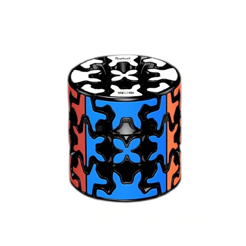 Jucarii, Copii si Bebe - Jucarii si jocuri - Jucarii & jocuri educative - Jocuri de memorie si inteligenta - Cub Magic 3x3x3, QiYi Gear Cylinder SpeedCube, Black, 417CUB-1 - Infinity.ro