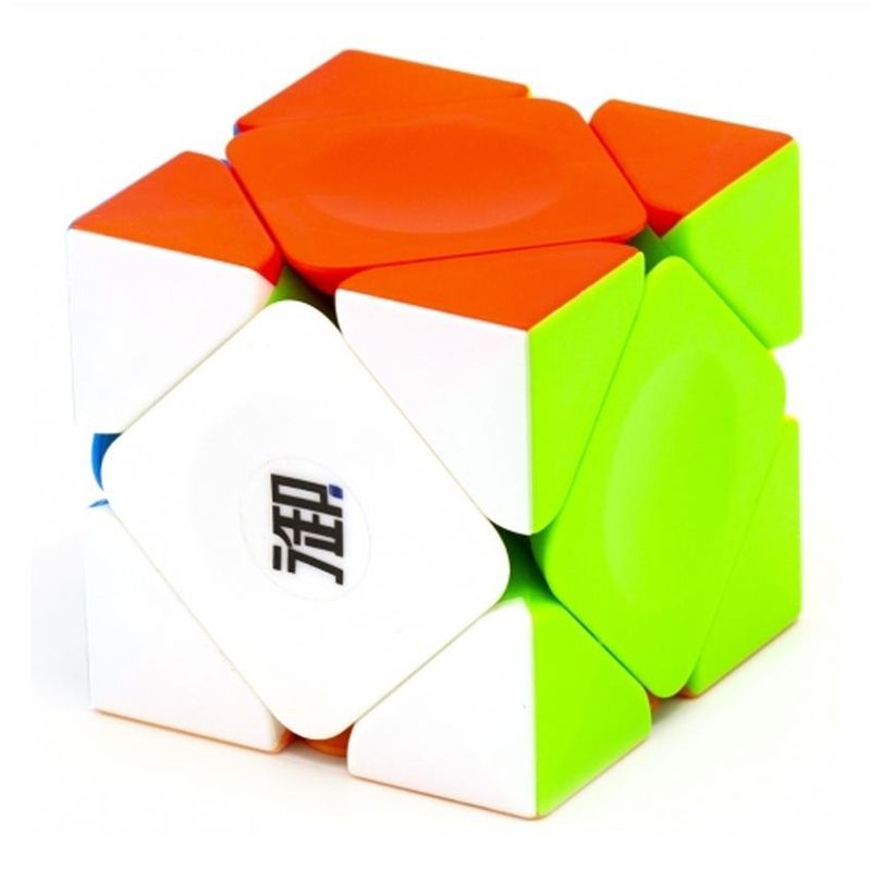 Jucarii, Copii si Bebe - Jucarii si jocuri - Jucarii & jocuri educative - Jocuri de memorie si inteligenta - Cub Magic 3x3x3, KungFu Yumo Skewb With Positioning Beads, Stickerless, 345CUB-1 - Infinity.ro