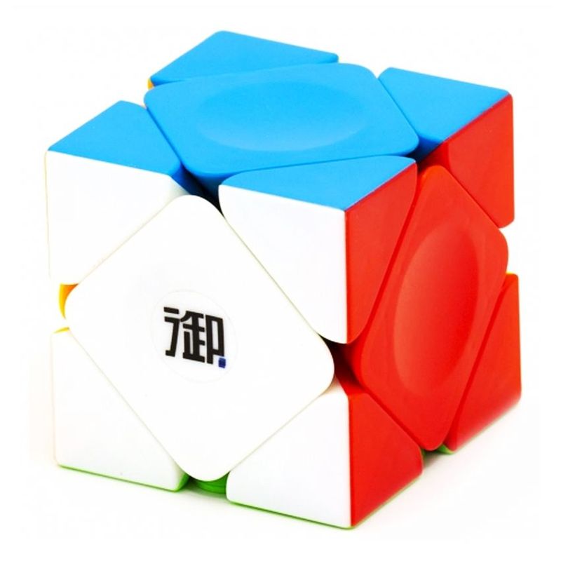 Jucarii, Copii si Bebe - Jucarii si jocuri - Jucarii & jocuri educative - Jocuri de memorie si inteligenta - Cub Magic 3x3x3, KungFu Yumo Skewb With Positioning Beads, Stickerless, 345CUB-1 - Infinity.ro