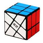 Jucarii, Copii si Bebe - Jucarii si jocuri - Jucarii & jocuri educative - Jocuri de memorie si inteligenta - Cub Magic 3x3x3 QiYi Windmill Speedcube, Black, 460CUB-1 - Infinity.ro