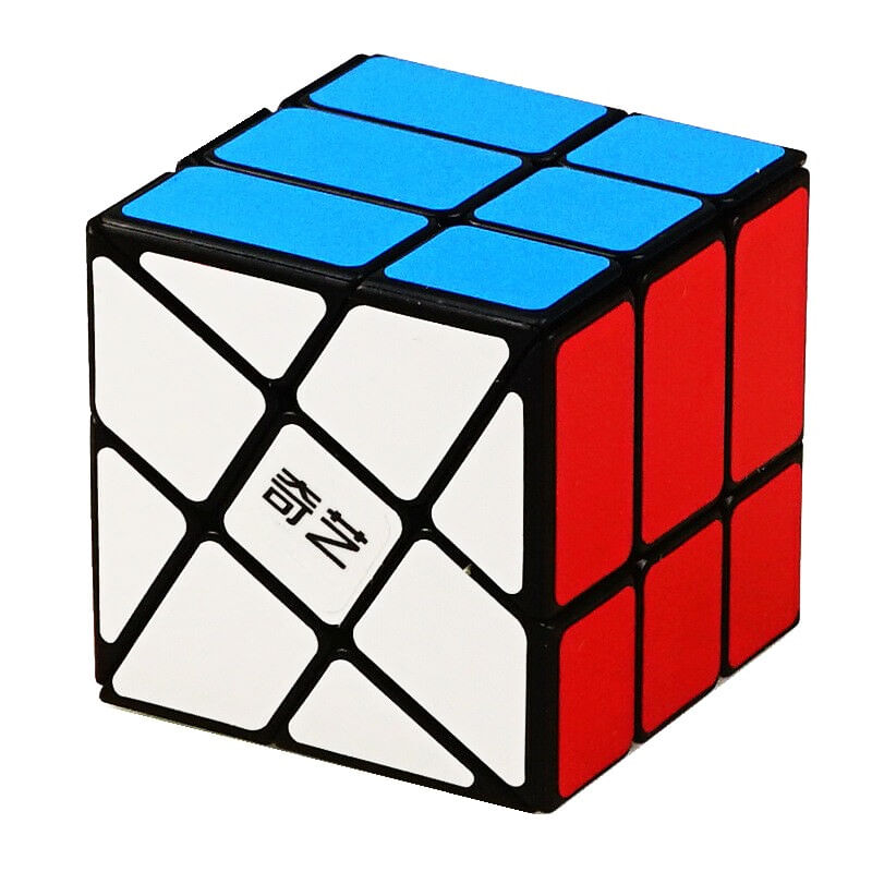 Jucarii, Copii si Bebe - Jucarii si jocuri - Jucarii & jocuri educative - Jocuri de memorie si inteligenta - Cub Magic 3x3x3 QiYi Windmill Speedcube, Black, 460CUB-1 - Infinity.ro
