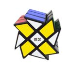 Jucarii, Copii si Bebe - Jucarii si jocuri - Jucarii & jocuri educative - Jocuri de memorie si inteligenta - Cub Magic 3x3x3 QiYi Windmill Speedcube, Black, 460CUB-1 - Infinity.ro