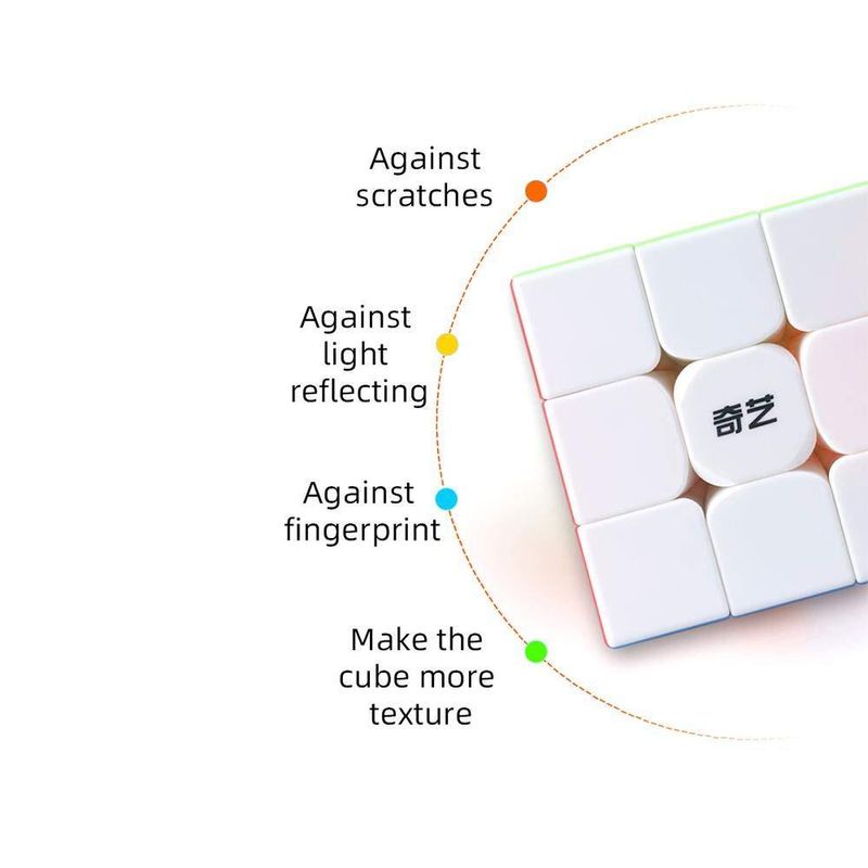 Jucarii, Copii si Bebe - Jucarii si jocuri - Jucarii & jocuri educative - Jocuri de memorie si inteligenta - Cub Magic 3x3x3 QiYi QiMeng Plus 9 cm, Stickerless, 332CUB-1 - Infinity.ro