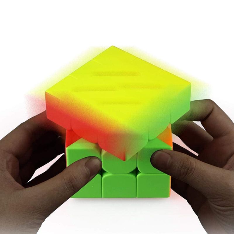 Jucarii, Copii si Bebe - Jucarii si jocuri - Jucarii & jocuri educative - Jocuri de memorie si inteligenta - Cub Magic 3x3x3 QiYi QiMeng Plus 9 cm, Stickerless, 332CUB-1 - Infinity.ro