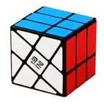 Jucarii, Copii si Bebe - Jucarii si jocuri - Jucarii & jocuri educative - Jocuri de memorie si inteligenta - Cub Magic 3x3x3 QiYi Strange Shape Fisher Speedcube, Black, 340CUB-1 - Infinity.ro