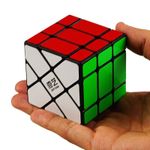 Jucarii, Copii si Bebe - Jucarii si jocuri - Jucarii & jocuri educative - Jocuri de memorie si inteligenta - Cub Magic 3x3x3 QiYi Strange Shape Fisher Speedcube, Black, 340CUB-1 - Infinity.ro