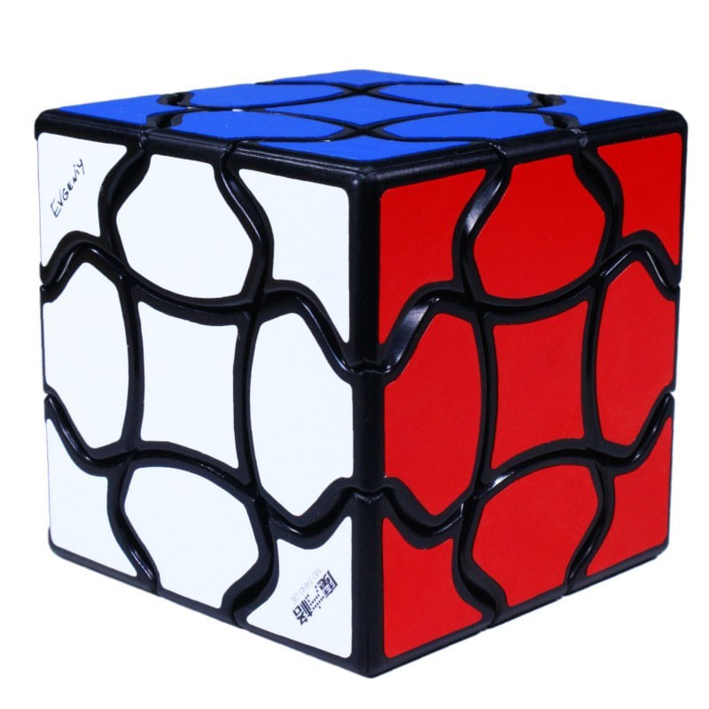 Jucarii, Copii si Bebe - Jucarii si jocuri - Jucarii & jocuri educative - Jocuri de memorie si inteligenta - Cub Magic 3x3x3 QiYi Fluffy  Speedcube, Black, 341CUB-1 - Infinity.ro