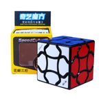 Jucarii, Copii si Bebe - Jucarii si jocuri - Jucarii & jocuri educative - Jocuri de memorie si inteligenta - Cub Magic 3x3x3 QiYi Fluffy  Speedcube, Black, 341CUB-1 - Infinity.ro