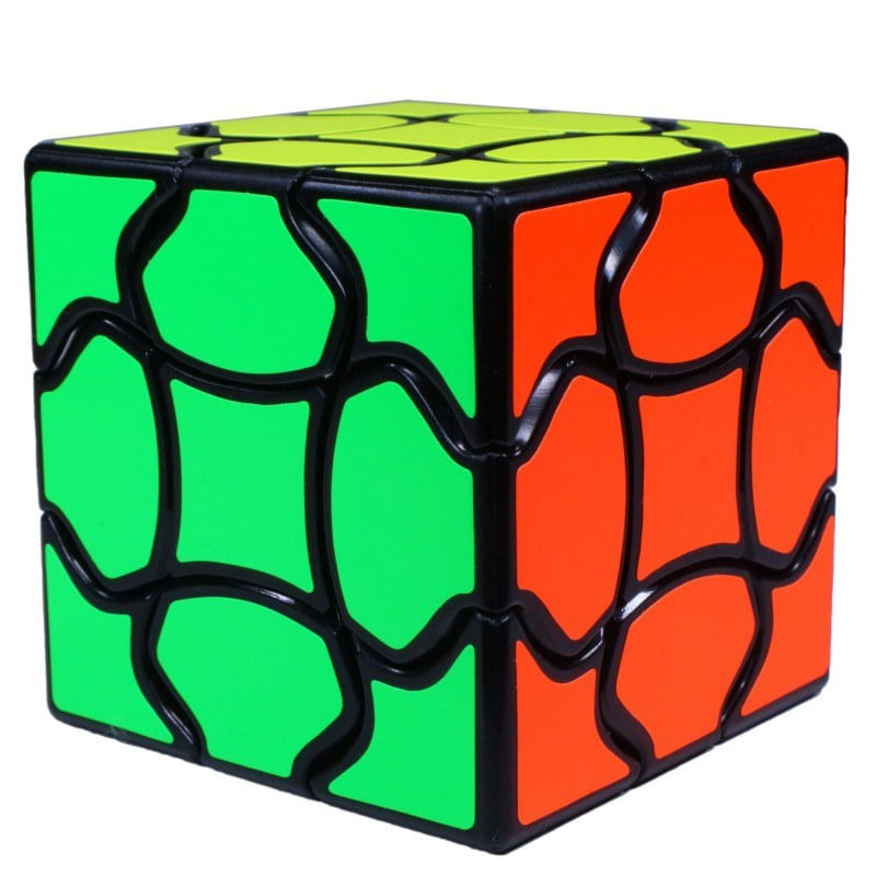 Jucarii, Copii si Bebe - Jucarii si jocuri - Jucarii & jocuri educative - Jocuri de memorie si inteligenta - Cub Magic 3x3x3 QiYi Fluffy  Speedcube, Black, 341CUB-1 - Infinity.ro