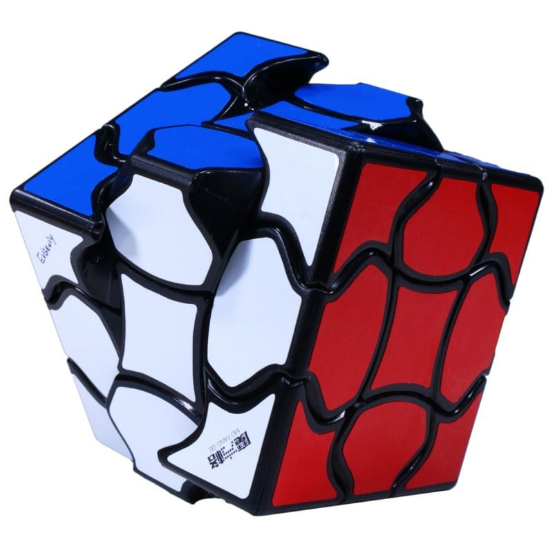 Jucarii, Copii si Bebe - Jucarii si jocuri - Jucarii & jocuri educative - Jocuri de memorie si inteligenta - Cub Magic 3x3x3 QiYi Fluffy  Speedcube, Black, 341CUB-1 - Infinity.ro
