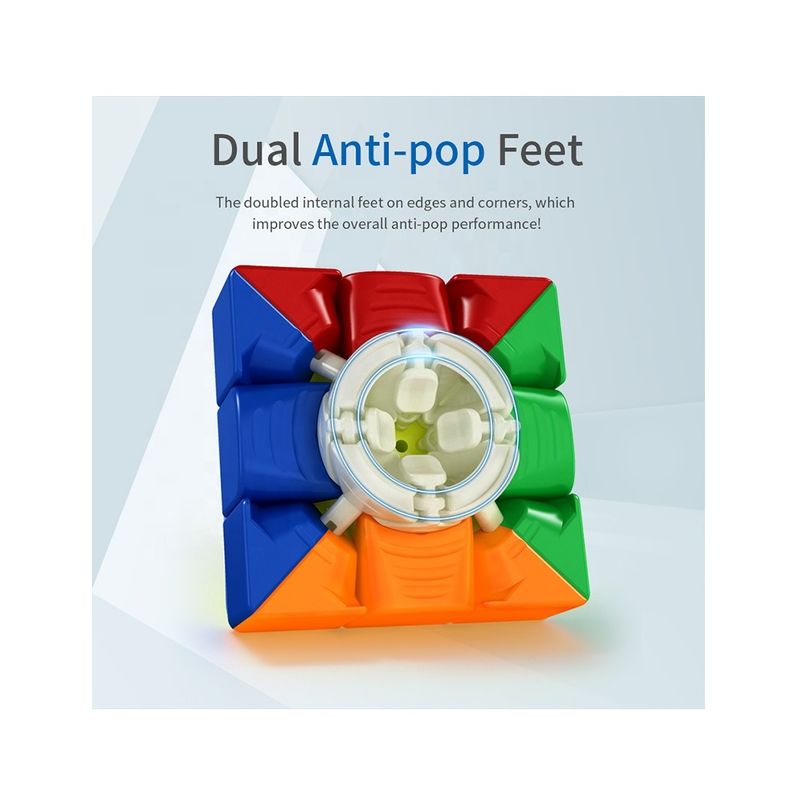 Jucarii, Copii si Bebe - Jucarii si jocuri - Jucarii & jocuri educative - Jocuri de memorie si inteligenta - Cub Magic 3x3x3 Moyu MoFang RS3M magnetic, Stickerless, 259CUB-1 - Infinity.ro