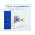 Jucarii, Copii si Bebe - Jucarii si jocuri - Jucarii & jocuri educative - Jocuri de memorie si inteligenta - Cub Magic 3x3x3 Moyu MoFang RS3M magnetic, Stickerless, 259CUB-1 - Infinity.ro