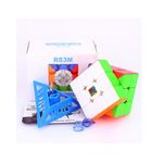 Jucarii, Copii si Bebe - Jucarii si jocuri - Jucarii & jocuri educative - Jocuri de memorie si inteligenta - Cub Magic 3x3x3 Moyu MoFang RS3M magnetic, Stickerless, 259CUB-1 - Infinity.ro