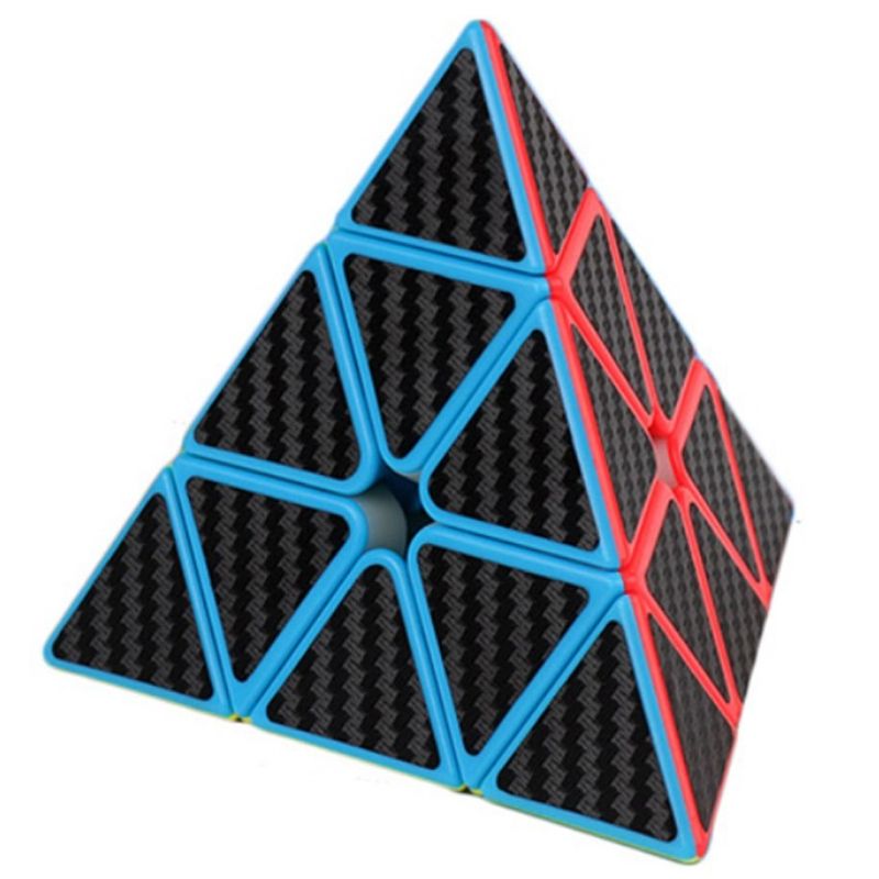 Jucarii, Copii si Bebe - Jucarii si jocuri - Jucarii & jocuri educative - Jocuri de memorie si inteligenta - Cub Magic 3x3x3 Moyu MeiLong Pyraminx fibra de carbon, Black, 368CUB-1 - Infinity.ro