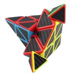 Jucarii, Copii si Bebe - Jucarii si jocuri - Jucarii & jocuri educative - Jocuri de memorie si inteligenta - Cub Magic 3x3x3 Moyu MeiLong Pyraminx fibra de carbon, Black, 368CUB-1 - Infinity.ro