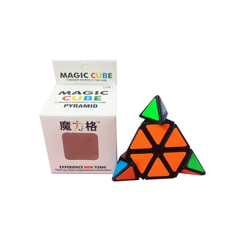 Jucarii, Copii si Bebe - Jucarii si jocuri - Jucarii & jocuri educative - Jocuri de memorie si inteligenta - Cub Magic 3x3x3 Magic cube Piramid Black, 232CUB-1 - Infinity.ro