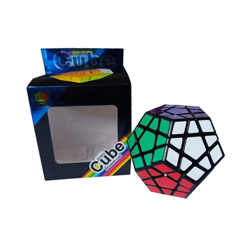 Jucarii, Copii si Bebe - Jucarii si jocuri - Jucarii & jocuri educative - Jocuri de memorie si inteligenta - Cub Magic 3x3x3 FanXin Megaminx, Black, 424CUB-1 - Infinity.ro