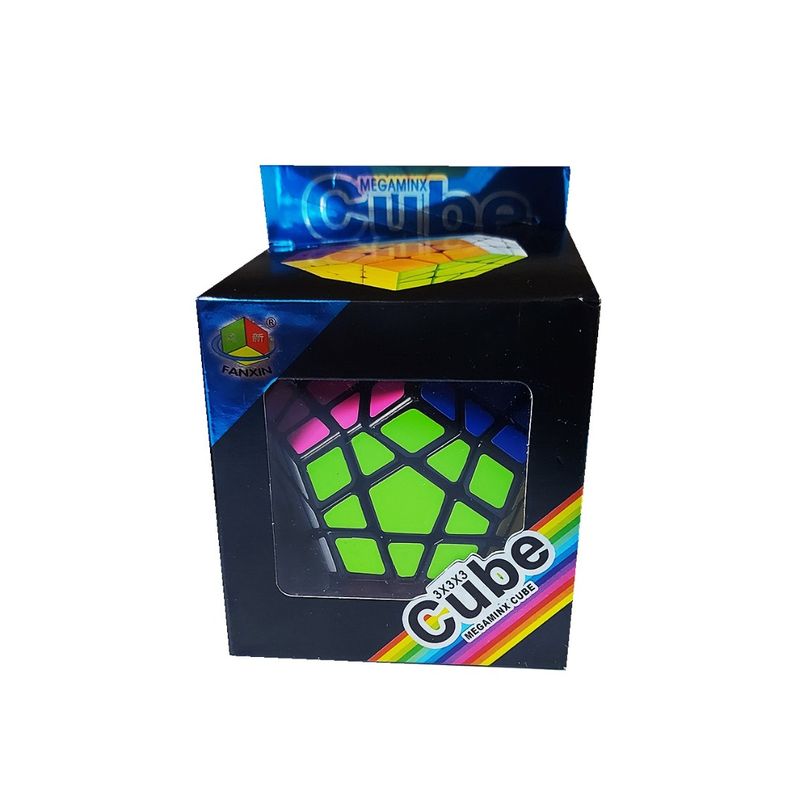 Jucarii, Copii si Bebe - Jucarii si jocuri - Jucarii & jocuri educative - Jocuri de memorie si inteligenta - Cub Magic 3x3x3 FanXin Megaminx, Black, 424CUB-1 - Infinity.ro