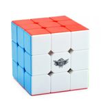 Jucarii, Copii si Bebe - Jucarii si jocuri - Jucarii & jocuri educative - Jocuri de memorie si inteligenta - Cub Magic 3x3 Cyclone Boys Stickerless, Shaolin Popey gold, 122CUB-1 - Infinity.ro