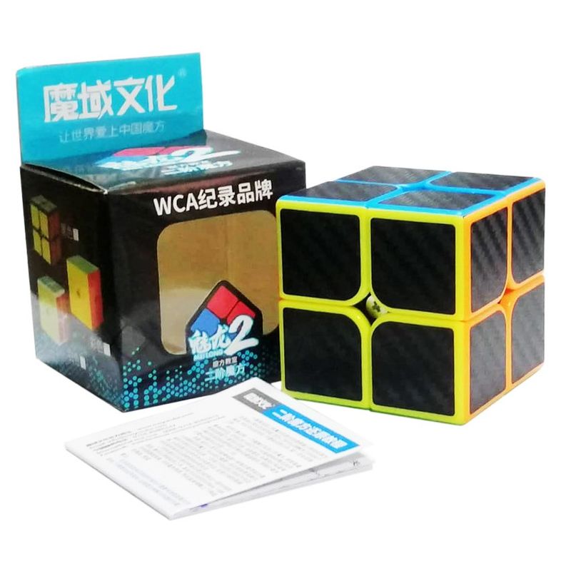 Jucarii, Copii si Bebe - Jucarii si jocuri - Jucarii & jocuri educative - Jocuri de memorie si inteligenta - Cub Magic 2x2x2, Moyu Meilong Carbon Fiber, 285CUB-1 - Infinity.ro