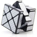 Jucarii, Copii si Bebe - Jucarii si jocuri - Jucarii & jocuri educative - Jocuri de memorie si inteligenta - Cub Magic  3x3x3 Moyu Unequal Fisher fibra de carbon silver, 153CUB-1 - Infinity.ro