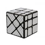 Jucarii, Copii si Bebe - Jucarii si jocuri - Jucarii & jocuri educative - Jocuri de memorie si inteligenta - Cub Magic  3x3x3 Moyu Unequal Fisher fibra de carbon silver, 153CUB-1 - Infinity.ro
