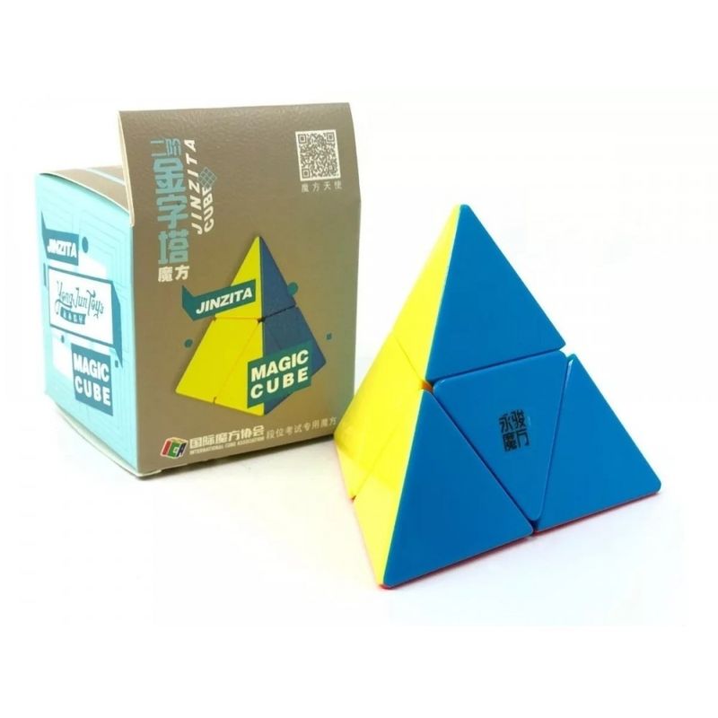 Jucarii, Copii si Bebe - Jucarii si jocuri - Jucarii & jocuri educative - Jocuri de memorie si inteligenta - Cub Magic  2x2x2 YongJun Jinzita Pyraminx stickerless, 166CUB-1 - Infinity.ro