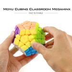 Jucarii, Copii si Bebe - Jucarii si jocuri - Jucarii & jocuri educative - Jocuri de memorie si inteligenta - Cub Magic  3x3x3 Moyu Megaminx, MofangJiaoShi  Stickerless, 43CUB-1 - Infinity.ro