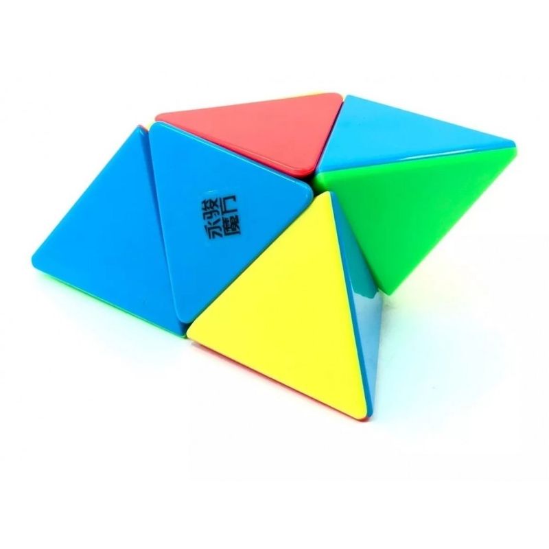 Jucarii, Copii si Bebe - Jucarii si jocuri - Jucarii & jocuri educative - Jocuri de memorie si inteligenta - Cub Magic  2x2x2 YongJun Jinzita Pyraminx stickerless, 166CUB-1 - Infinity.ro