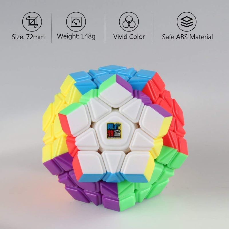 Jucarii, Copii si Bebe - Jucarii si jocuri - Jucarii & jocuri educative - Jocuri de memorie si inteligenta - Cub Magic  3x3x3 Moyu Megaminx, MofangJiaoShi  Stickerless, 43CUB-1 - Infinity.ro