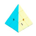 Jucarii, Copii si Bebe - Jucarii si jocuri - Jucarii & jocuri educative - Jocuri de memorie si inteligenta - Cub Magic 3x3x3, QiYi Qi Ming Pyraminx Neon SpeedCube, Stickerless, 420CUB-1 - Infinity.ro
