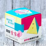Jucarii, Copii si Bebe - Jucarii si jocuri - Jucarii & jocuri educative - Jocuri de memorie si inteligenta - Cub Magic 3x3x3, QiYi Qi Ming Pyraminx Neon SpeedCube, Stickerless, 420CUB-1 - Infinity.ro