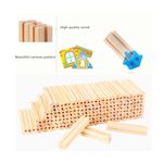Jucarii, Copii si Bebe - Jucarii si jocuri - Jucarii & jocuri educative - Jocuri si jucarii educative - Jucarie Maestru al arhitecturii, Blocuri de constructie din lemn, 128 piese, LTOY18 - Infinity.ro