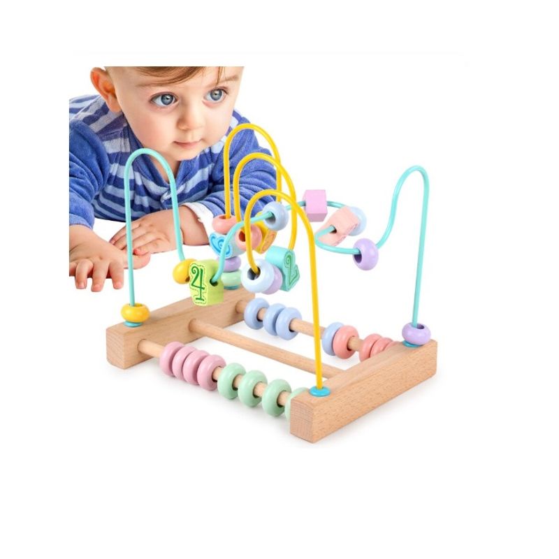Jucarii, Copii si Bebe - Jucarii si jocuri - Jucarii & jocuri educative - Jocuri si jucarii educative - Joc educativ, circuit cu bile si numere, 148BZ - Infinity.ro