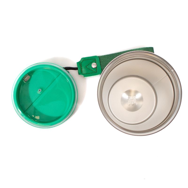 Casa si Gradina - Bucatarie si vesela - Accesorii bar - Termosuri si Cani termos - Cana termos pentru cafea, otel inoxidabil, 380ml, roz cu verde - Infinity.ro