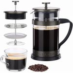 Casa si Gradina - Bucatarie si vesela - Vase pentru gatit - Ceainice si infuzoare - Presa franceza Navaris din sticla borosilicata, 1000ml, infuzor cafea ceai, 46547.03 - Infinity.ro