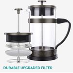 Casa si Gradina - Bucatarie si vesela - Vase pentru gatit - Ceainice si infuzoare - Presa franceza Navaris din sticla borosilicata, 1000ml, infuzor cafea ceai, 46547.03 - Infinity.ro