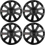 Auto si Moto - Anvelope si jante - Accesorii roti - Capace roti - Set 4 Capace Roti Evo Negru R14, Pentru Nissan Nou - Infinity.ro