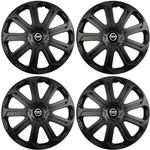 Auto si Moto - Anvelope si jante - Accesorii roti - Capace roti - Set 4 Capace Roti Evo Negru R14, Pentru Nissan - Infinity.ro