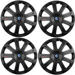 Auto si Moto - Anvelope si jante - Accesorii roti - Capace roti - Set 4 Capace Roti Evo Negru R16, Pentru Volkswagen - Infinity.ro